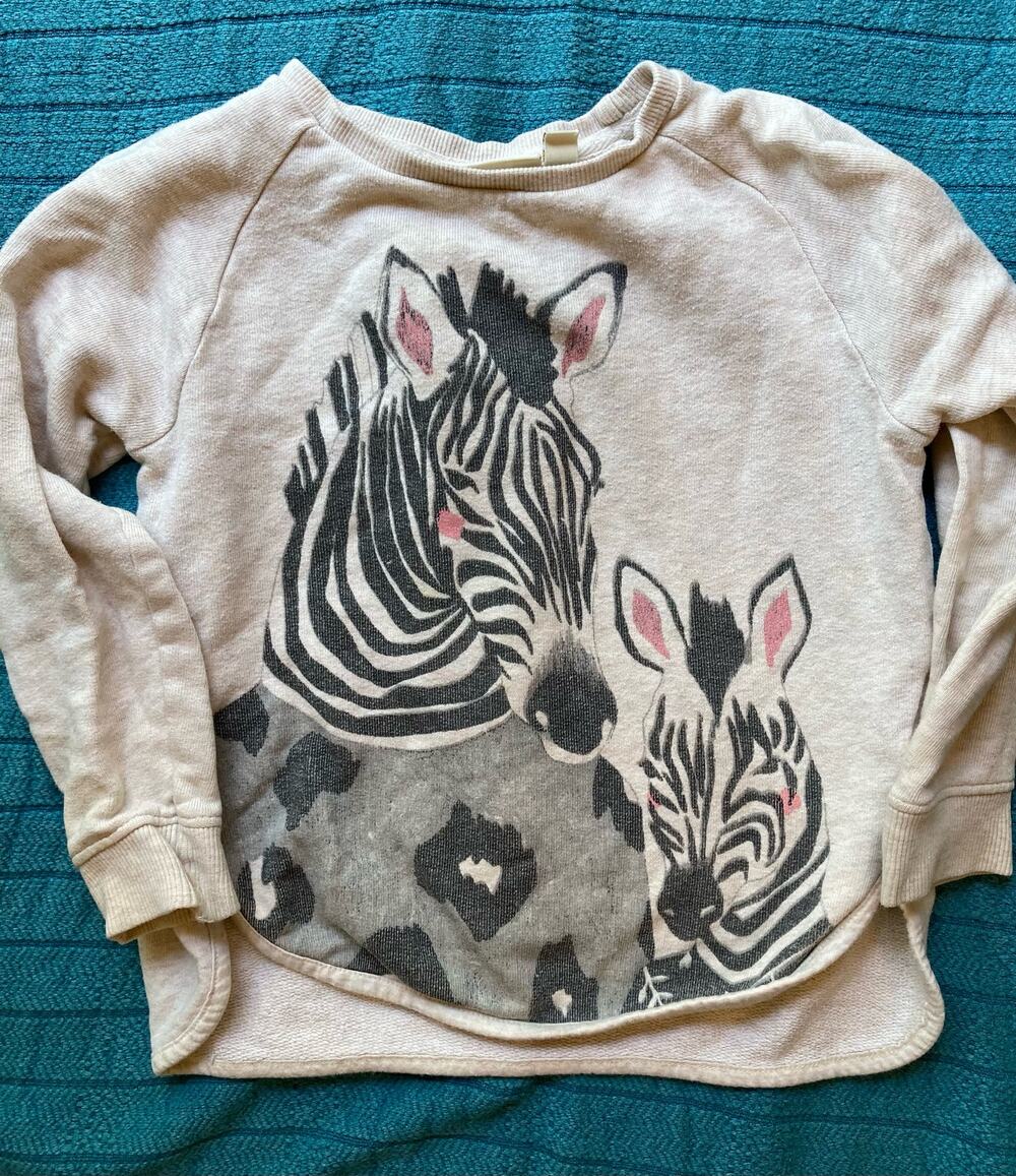 Soft Gallery Zebra Sweatshirt Sweet Momma & Me Antonia ~ Sz 4 Yr
